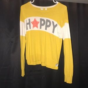 GAP KIDS yellow “happy” sweater